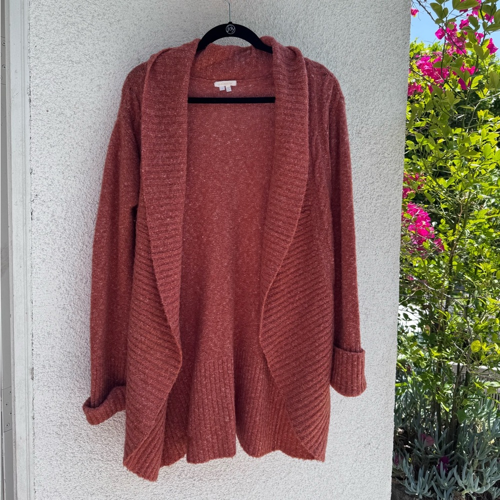 Solemio Women's Cardigan in Rich Rust